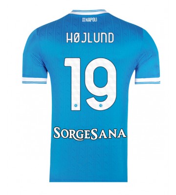 SSC Napoli Rasmus Hojlund #19 Hjemmebanetrøje 2025-26 Kortærmet